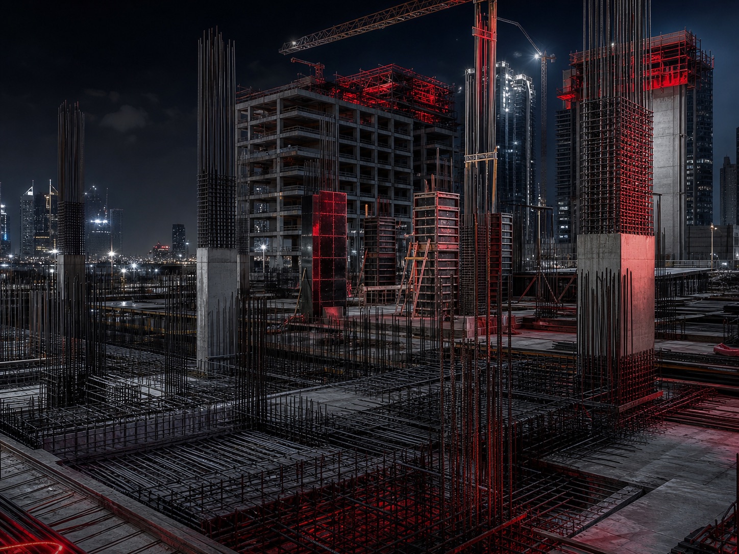 Reinforced steel civil work